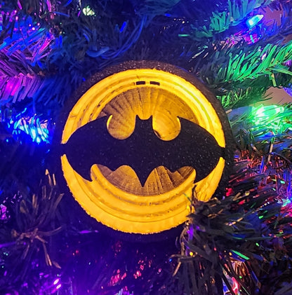 Batman Bat Signal Tree Ornament