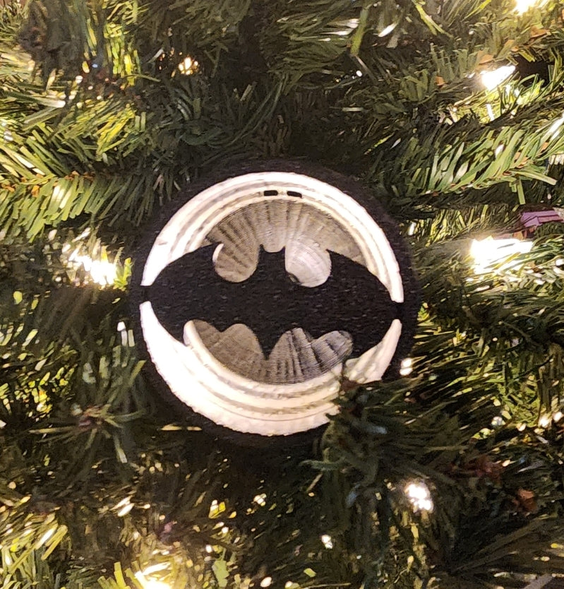 Batman Bat Signal Tree Ornament