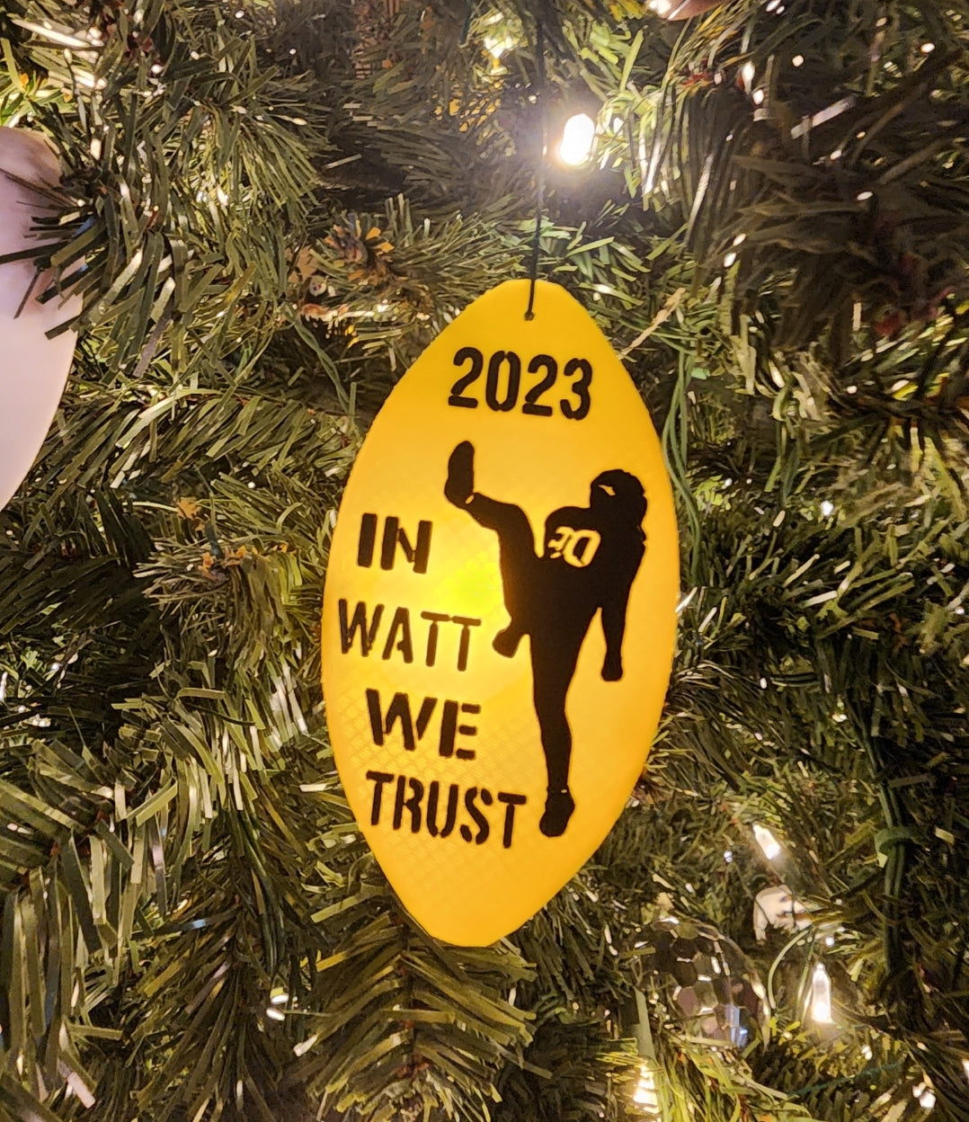 TJ Watt Ornament