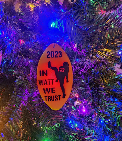 TJ Watt Ornament